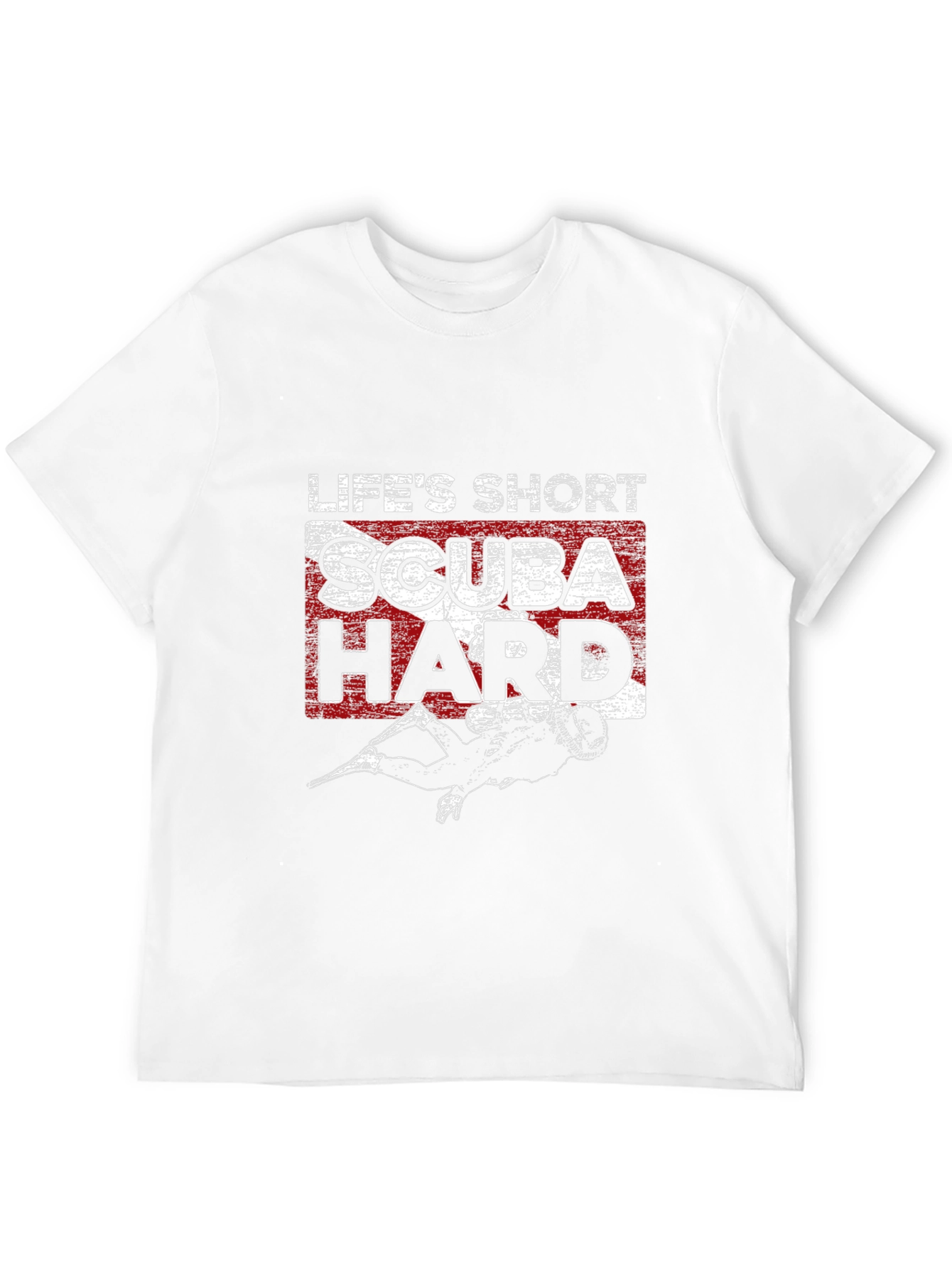 Lifes Short Scuba Hard Black T-Shirt