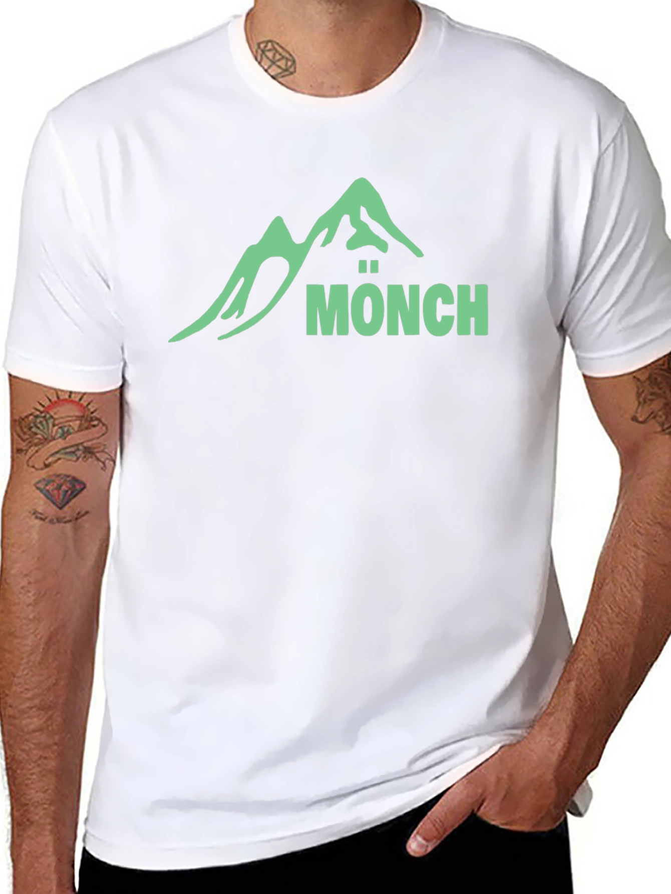 Mönch Mountain T-Shirt - Black Graphic Tee