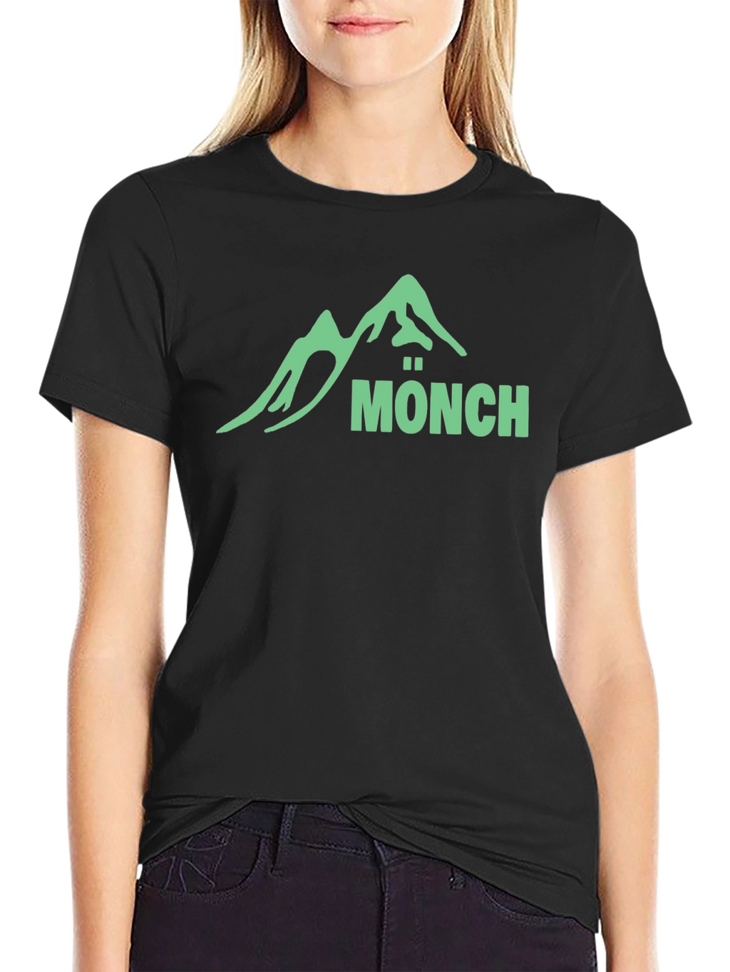 Mönch Mountain T-Shirt - Black Graphic Tee