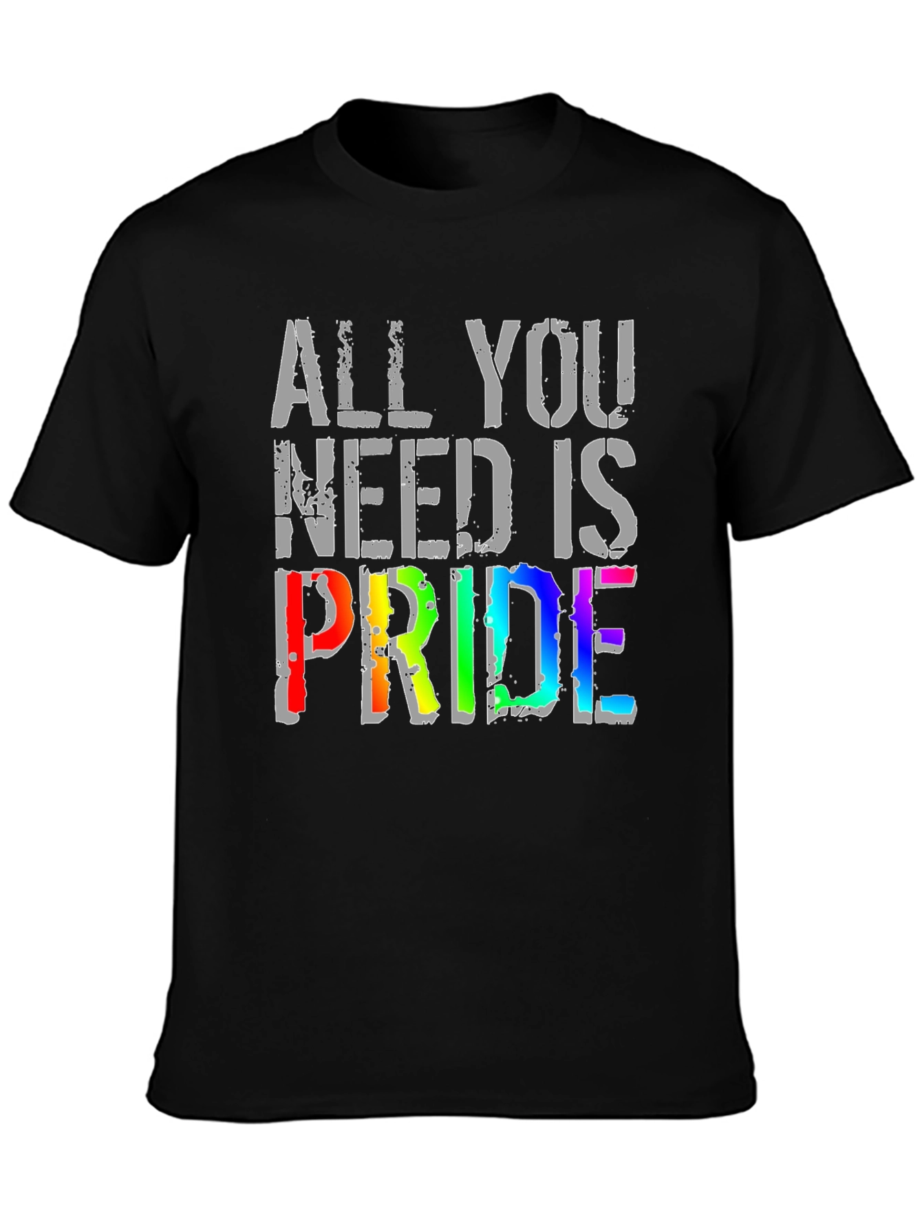 All You Need is Pride T-Shirt - LGBT Rainbow Graphic Tee