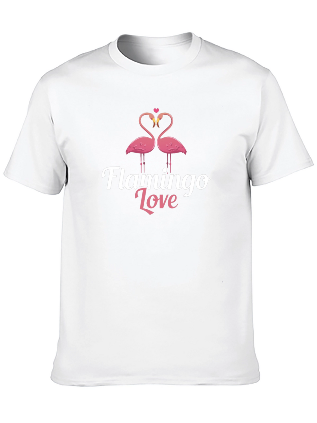 Flamingo Love Black Graphic Tee
