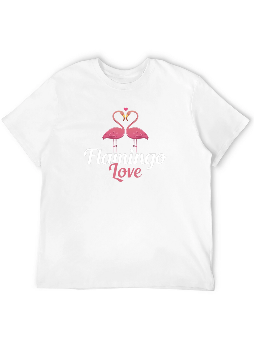 Flamingo Love Black Graphic Tee