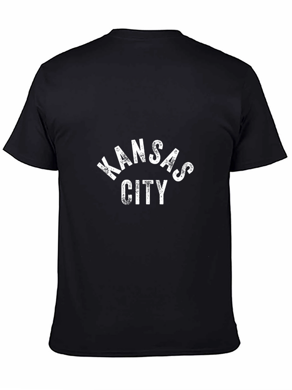 Kansas City Tee - Distressed Print Black T-Shirt