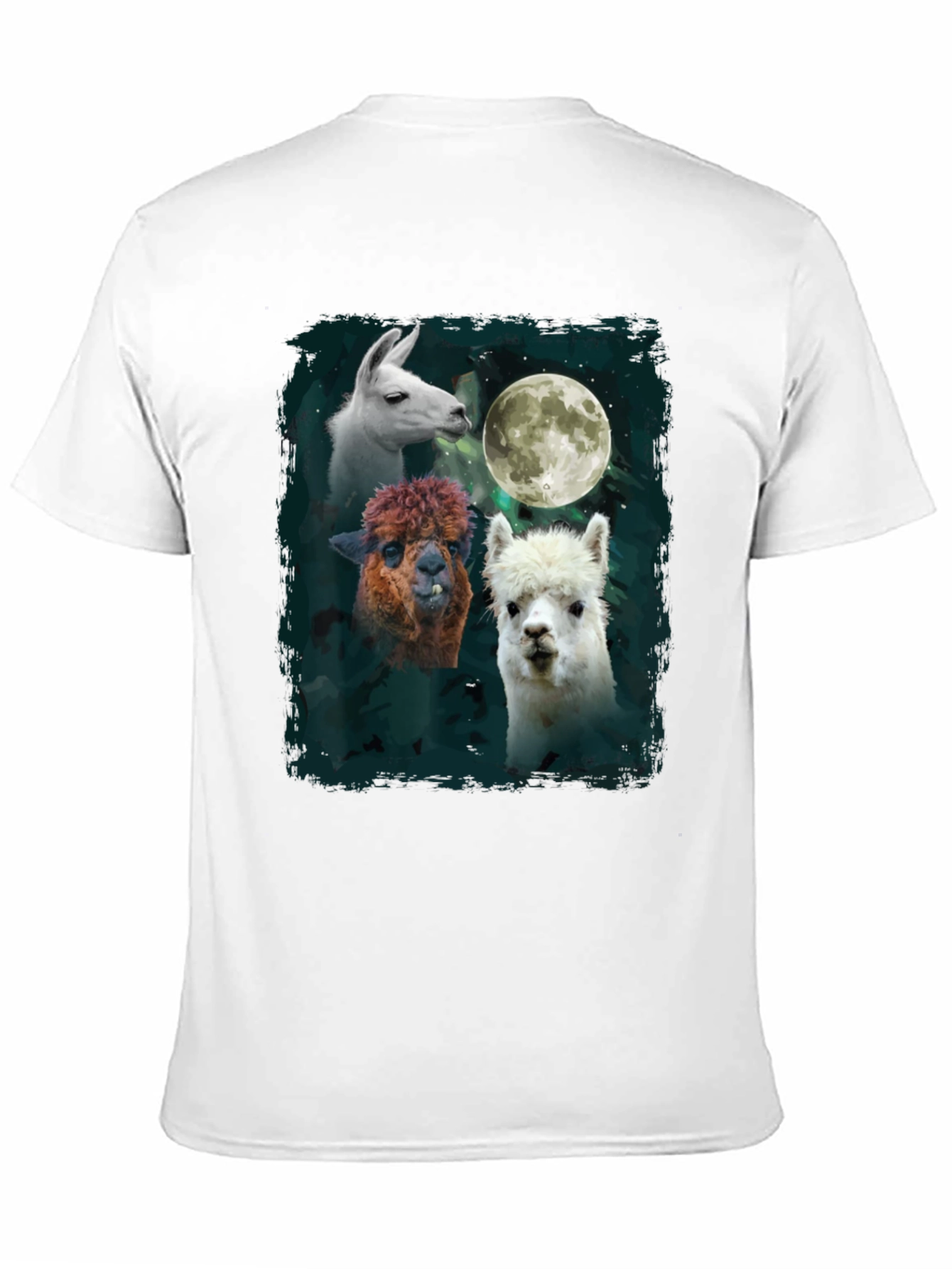 Llama Moon T-Shirt - Unique Animal Graphic Tee