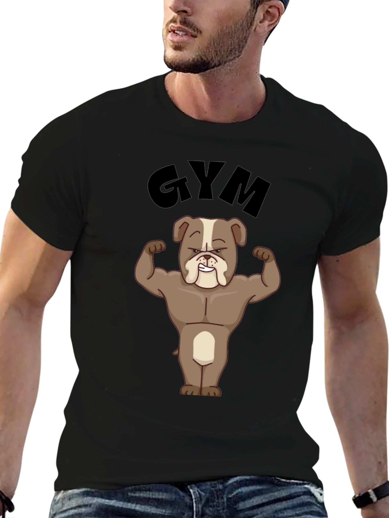 Bulldog Gym Black T-Shirt