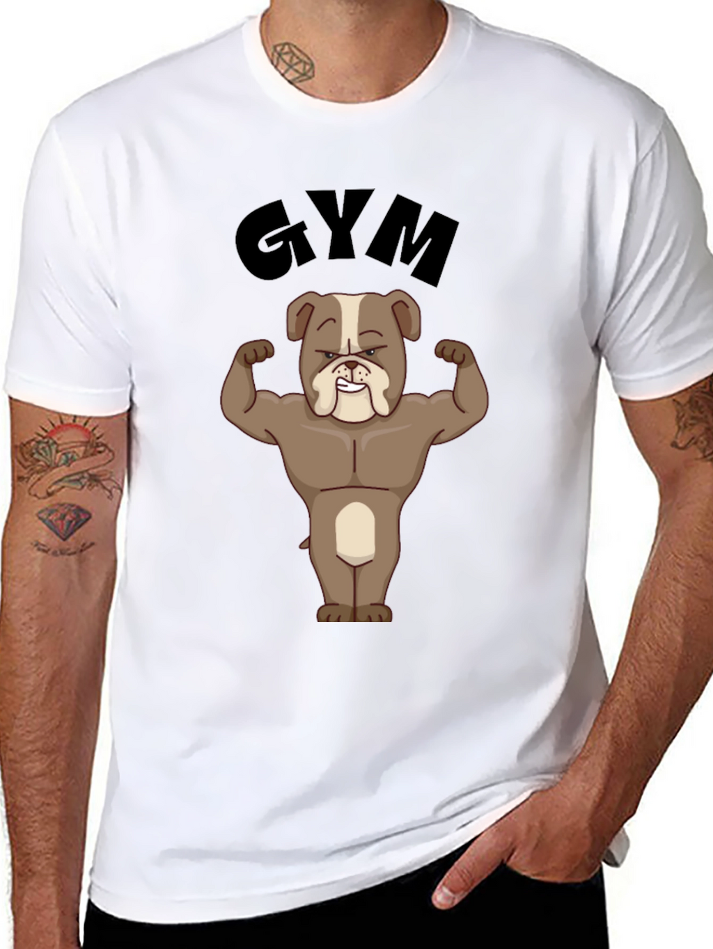 Bulldog Gym Black T-Shirt