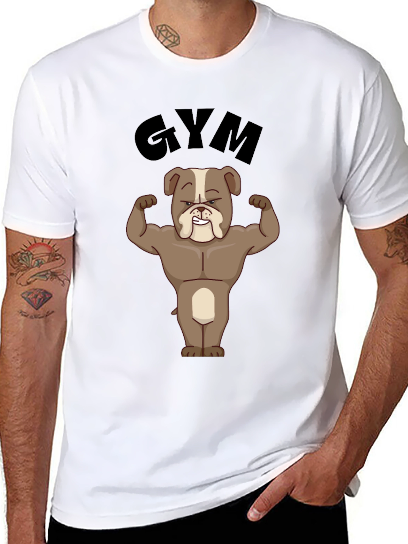 Bulldog Gym Black T-Shirt