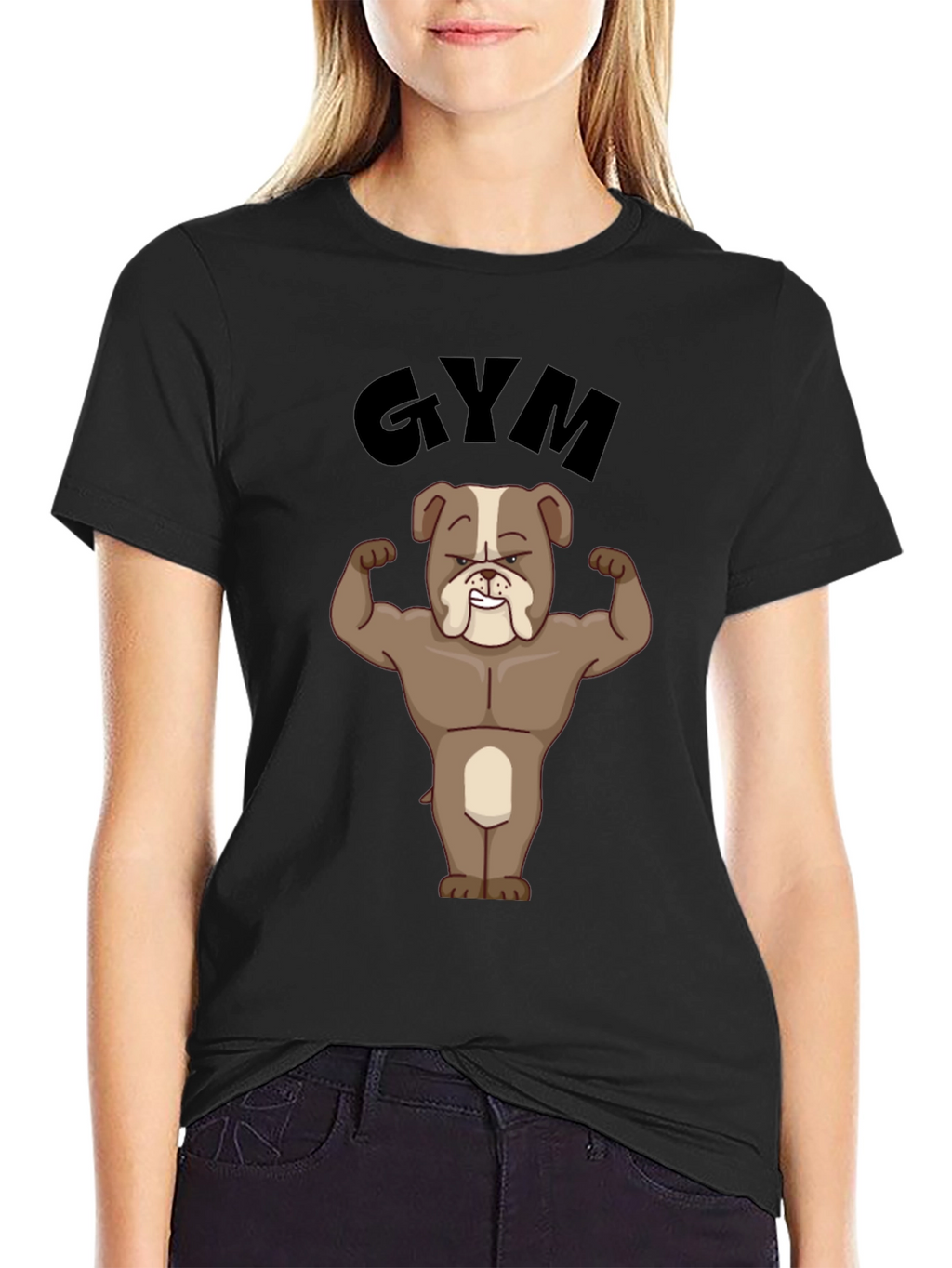 Bulldog Gym Black T-Shirt
