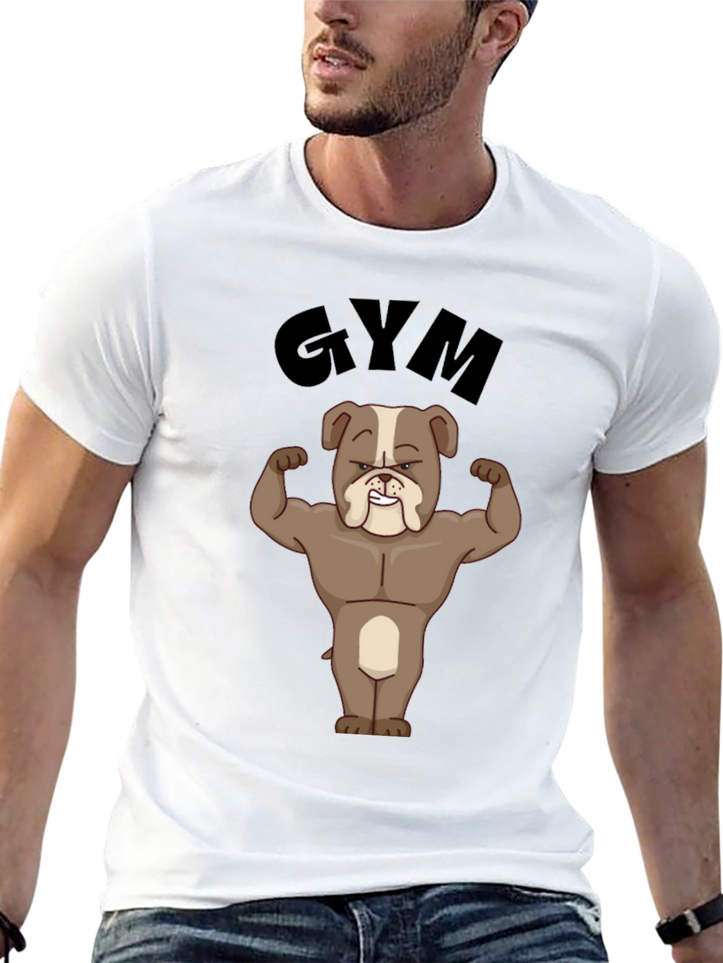 Bulldog Gym Black T-Shirt