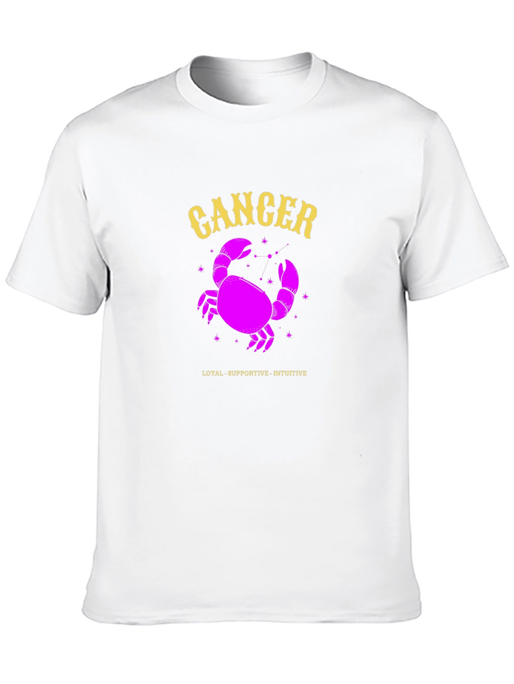 Cancer Zodiac Sign T-Shirt - Loyal Supportive Intuitive