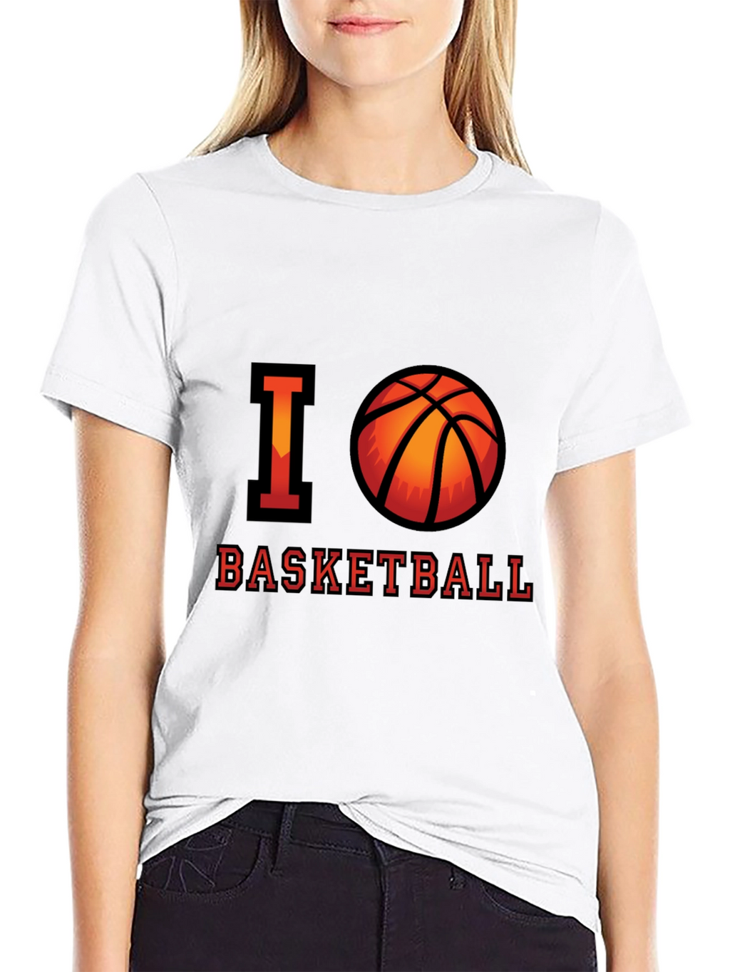 I Love Basketball Graphic T-Shirt