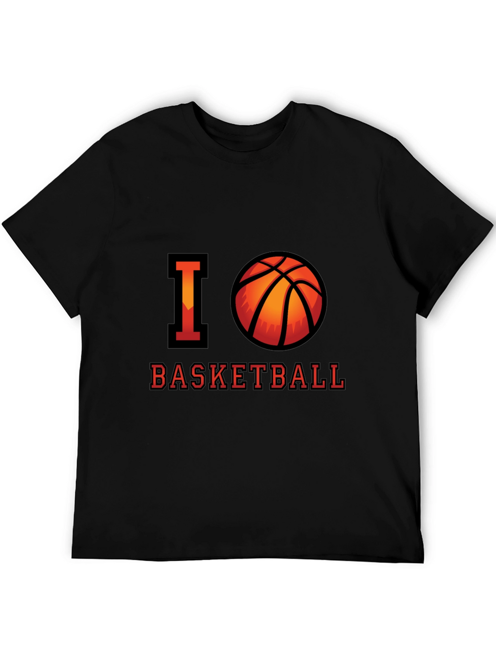 I Love Basketball Graphic T-Shirt