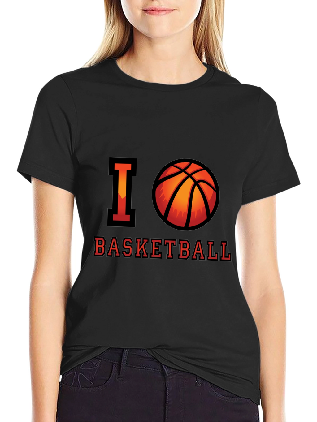 I Love Basketball Graphic T-Shirt