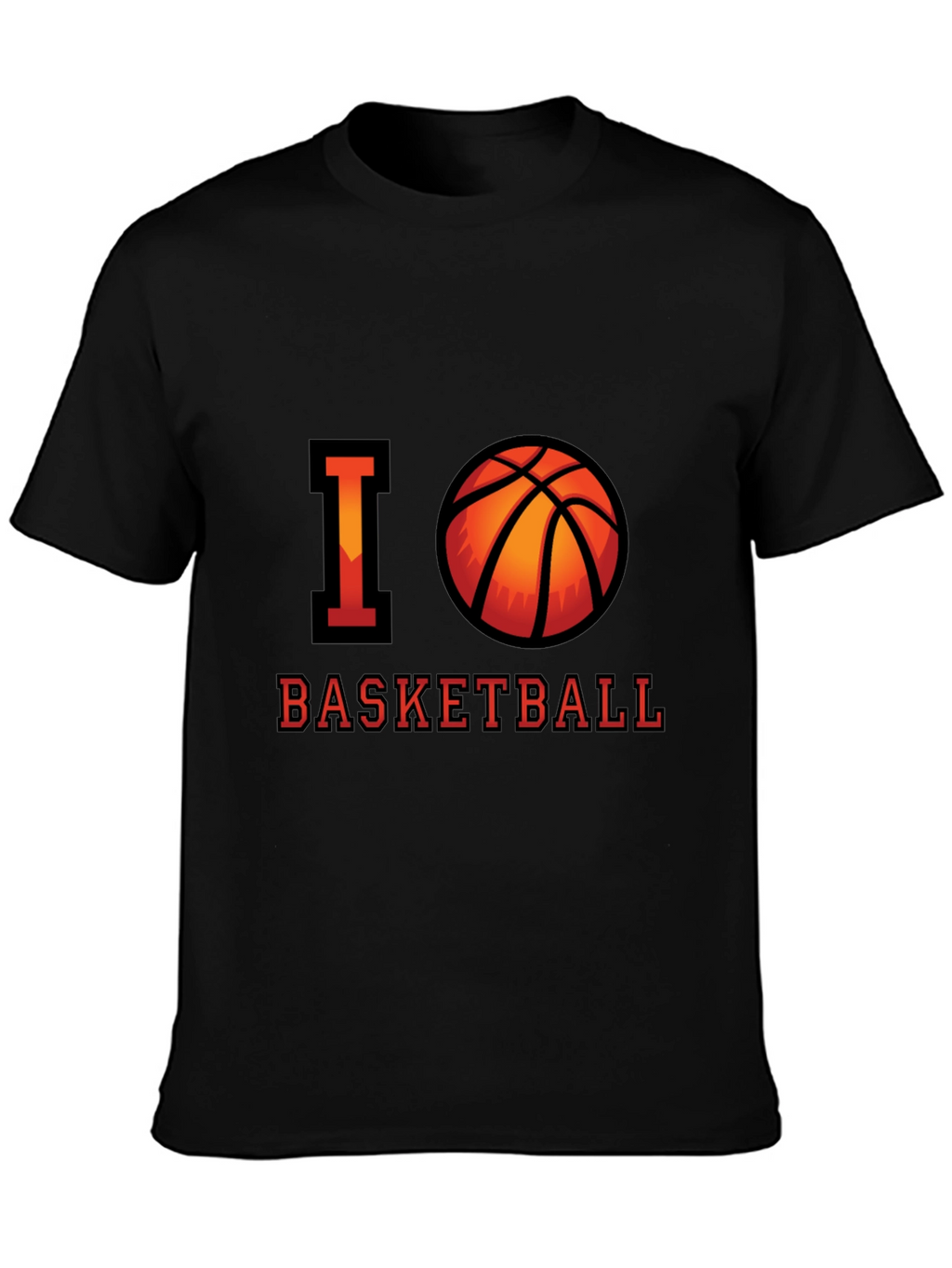 I Love Basketball Graphic T-Shirt