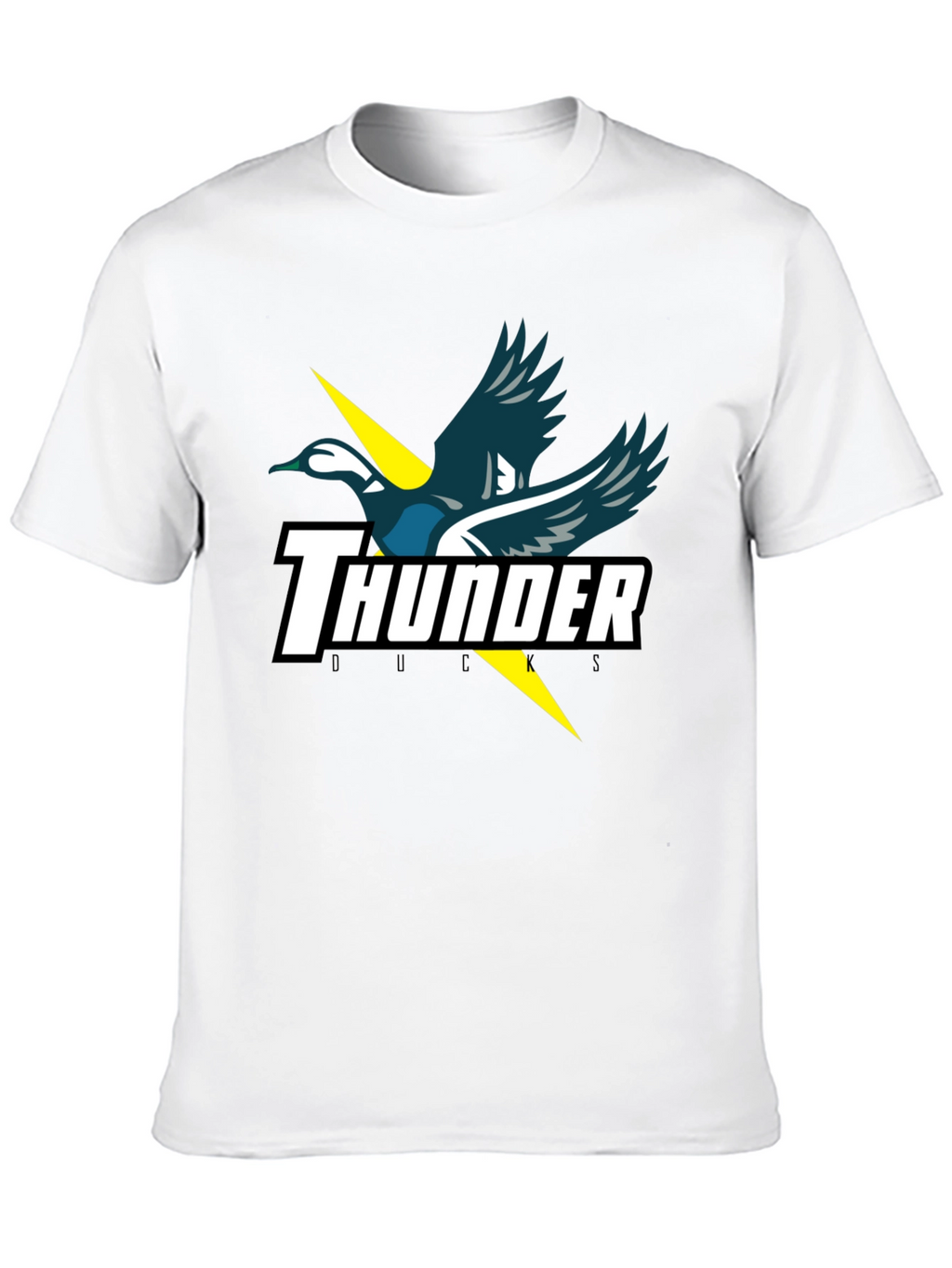 Thunder Ducks Graphic Tee - Black Cotton T-Shirt