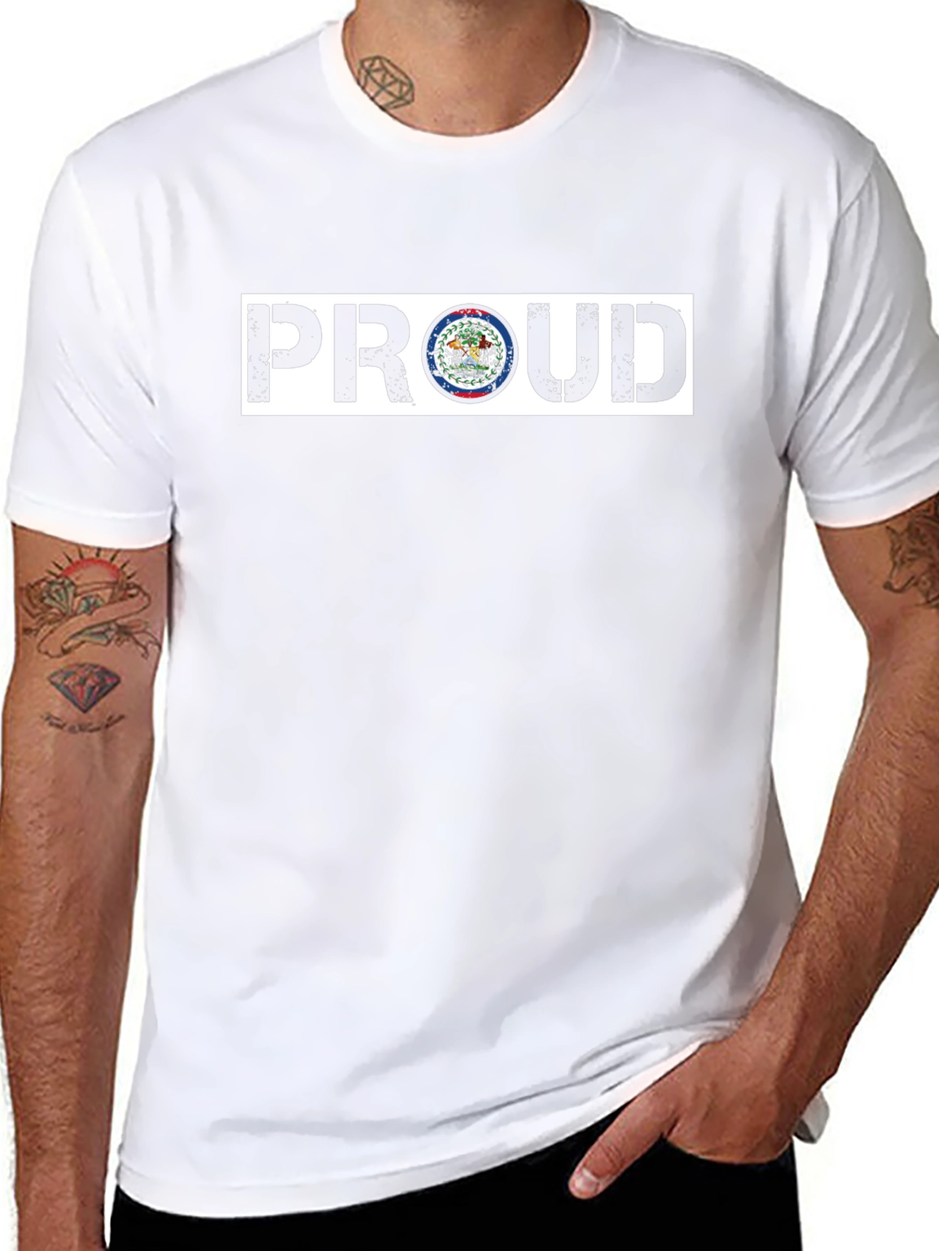Proud Belize T-Shirt - Black Graphic Tee