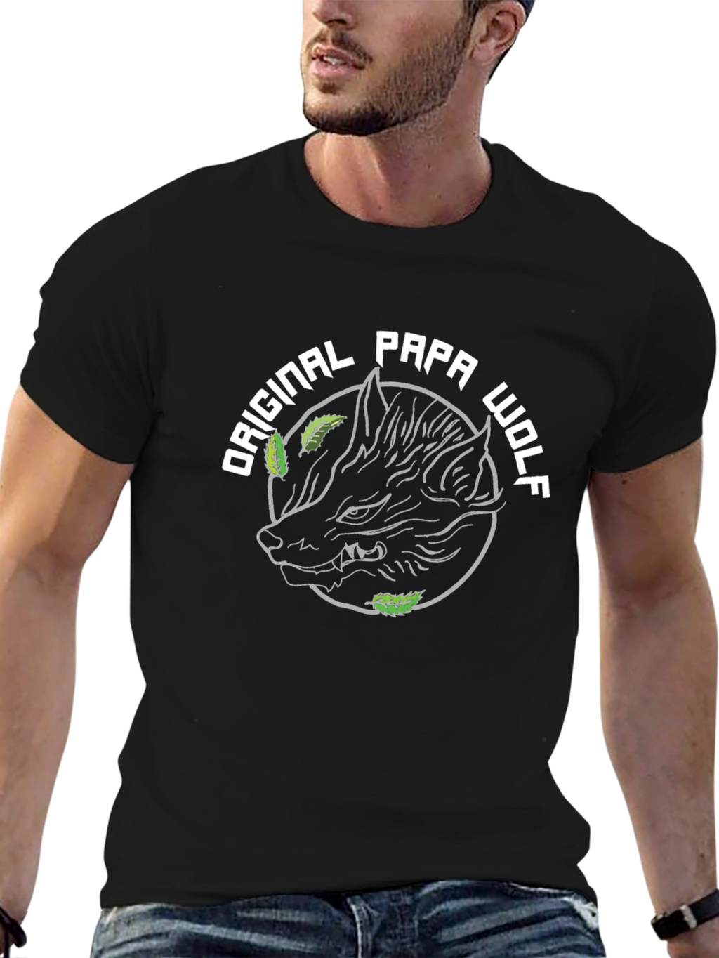Original Papa Wolf Graphic Tee - Black