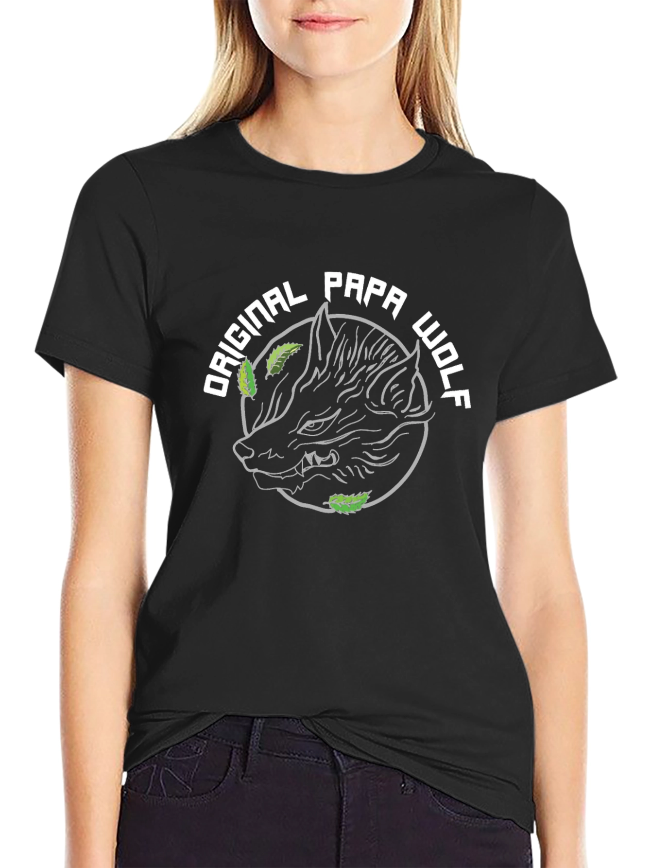 Original Papa Wolf Graphic Tee - Black