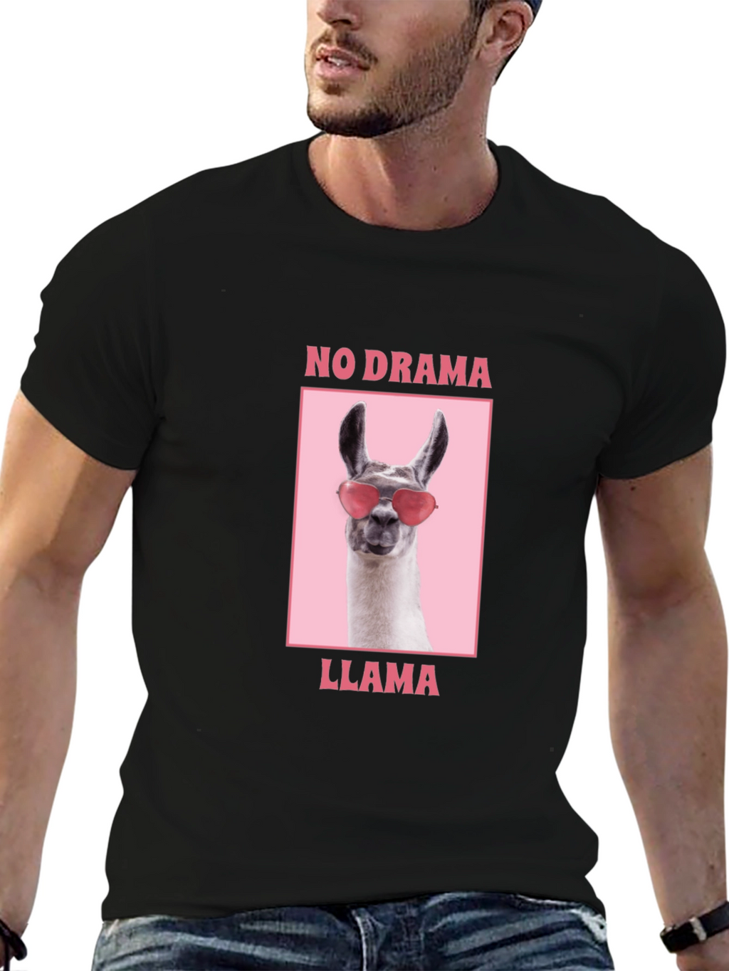 No Drama Llama Graphic Tee - Funny Animal Shirt