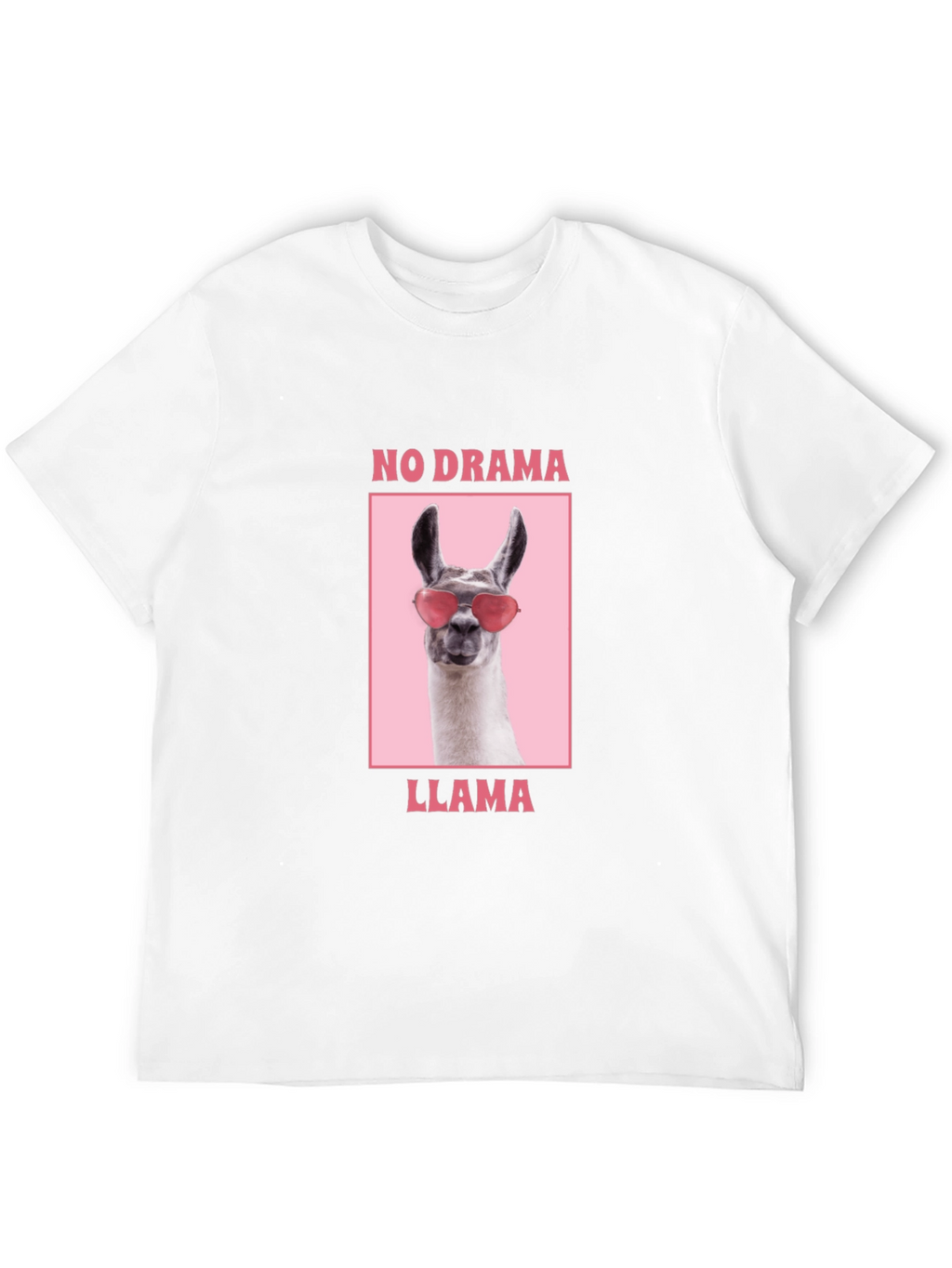 No Drama Llama Graphic Tee - Funny Animal Shirt