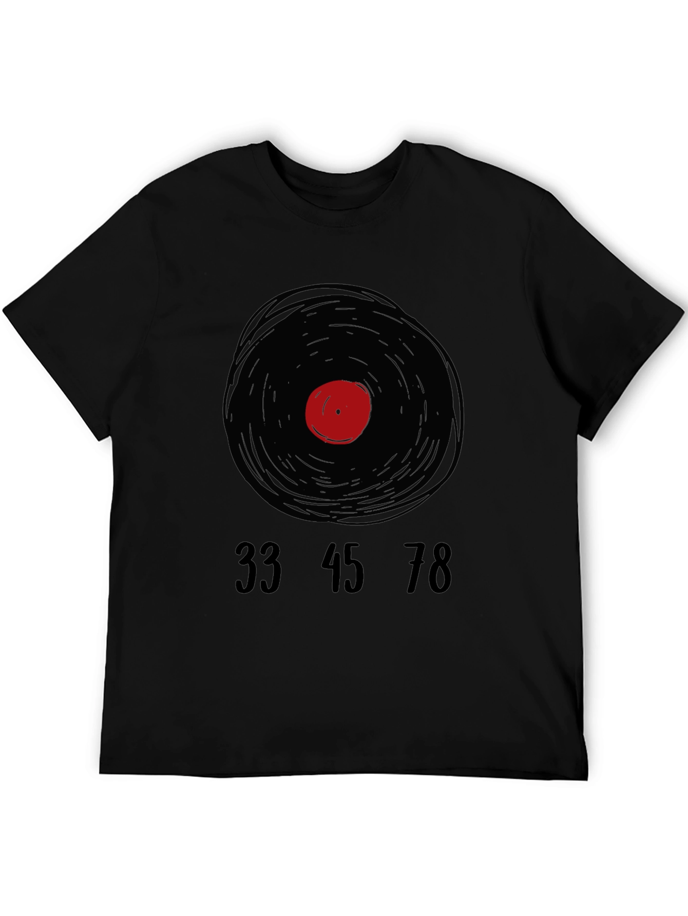 Retro Vinyl Record T-Shirt - Music Lover Tee