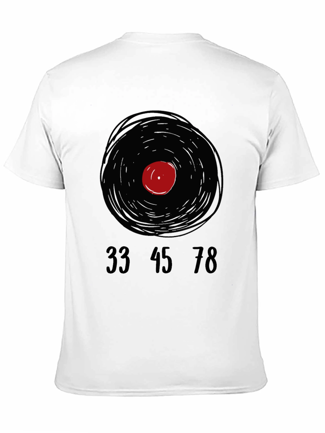 Retro Vinyl Record T-Shirt - Music Lover Tee