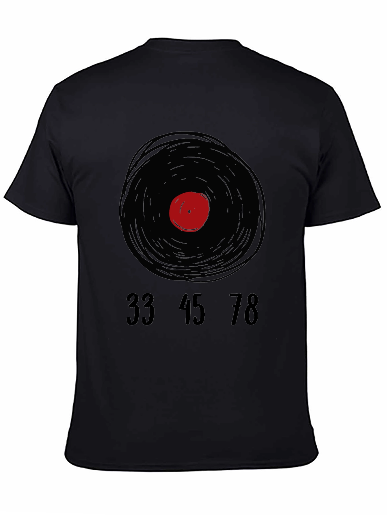 Retro Vinyl Record T-Shirt - Music Lover Tee