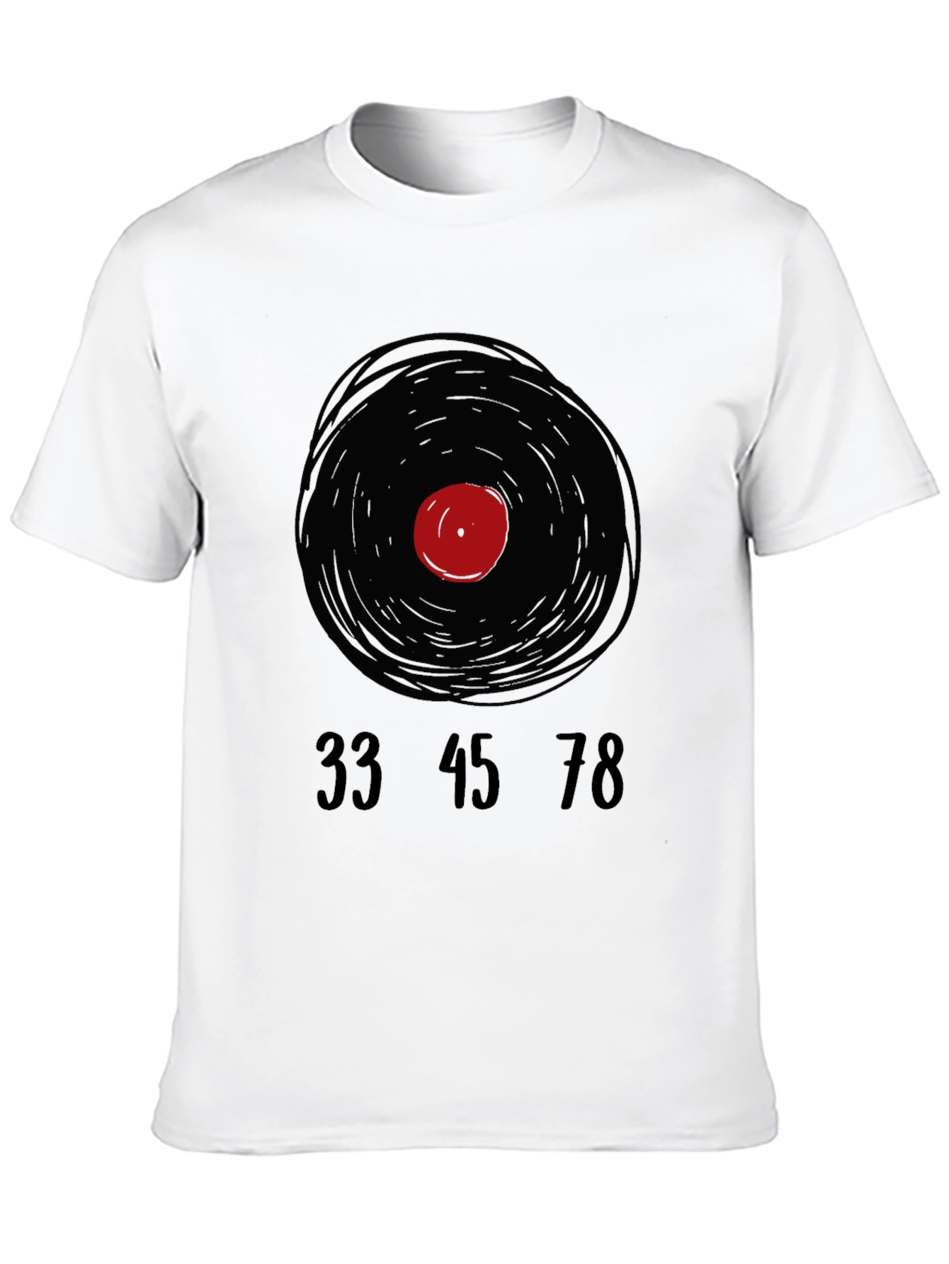 Retro Vinyl Record T-Shirt - Music Lover Tee