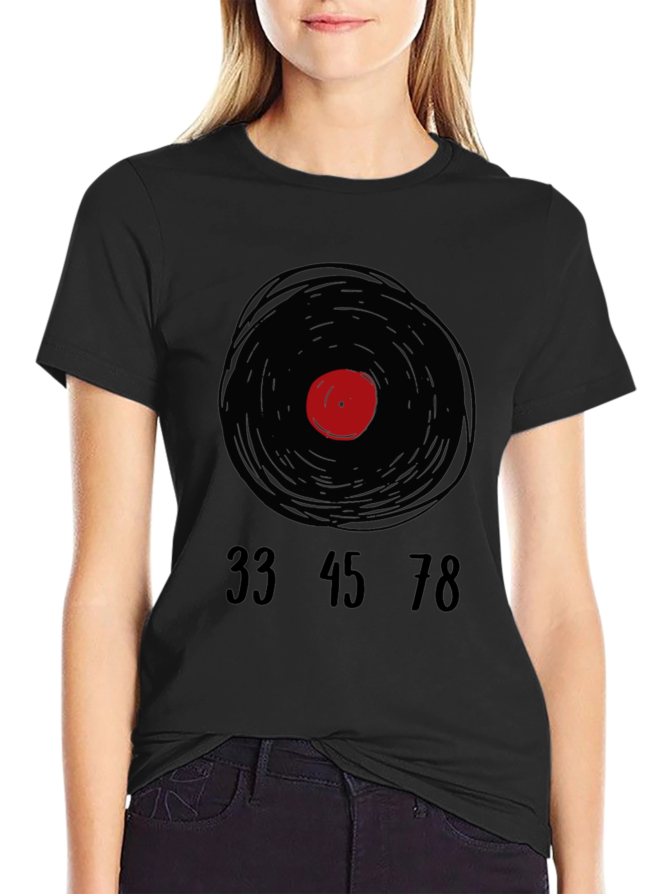 Retro Vinyl Record T-Shirt - Music Lover Tee