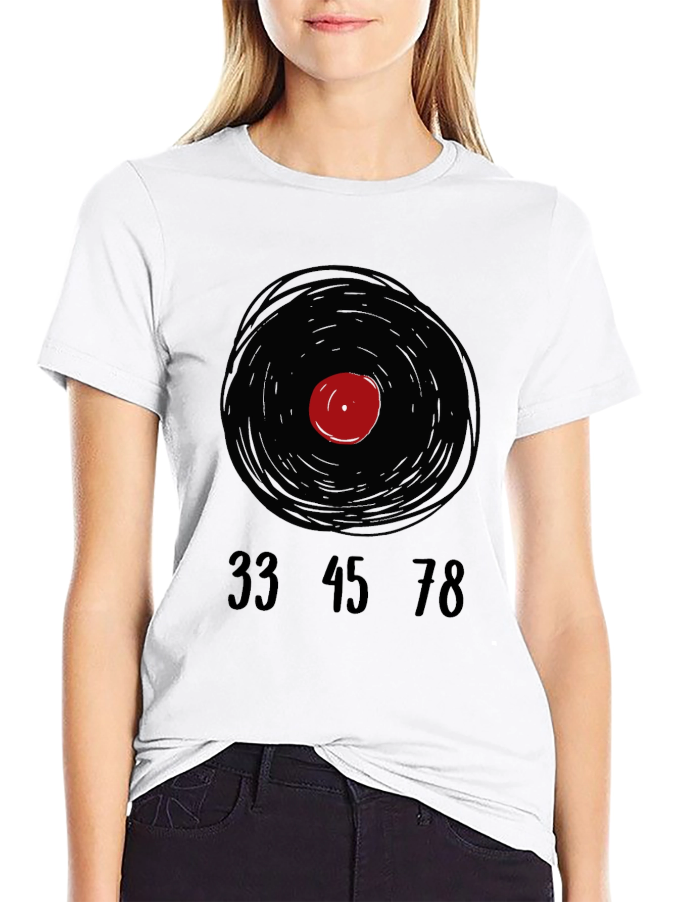 Retro Vinyl Record T-Shirt - Music Lover Tee