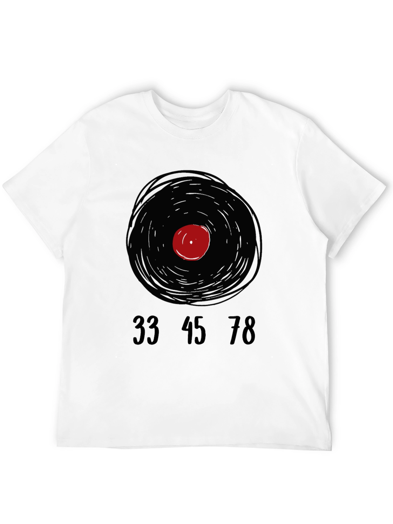 Retro Vinyl Record T-Shirt - Music Lover Tee