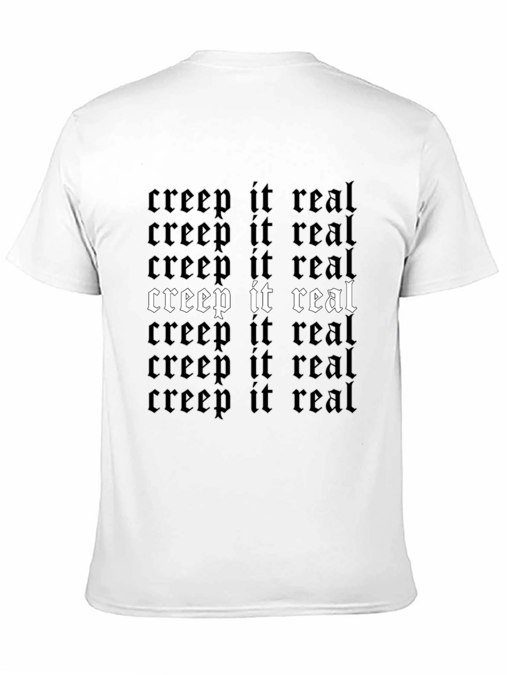 Creep It Real Graphic Tee - Gothic Style