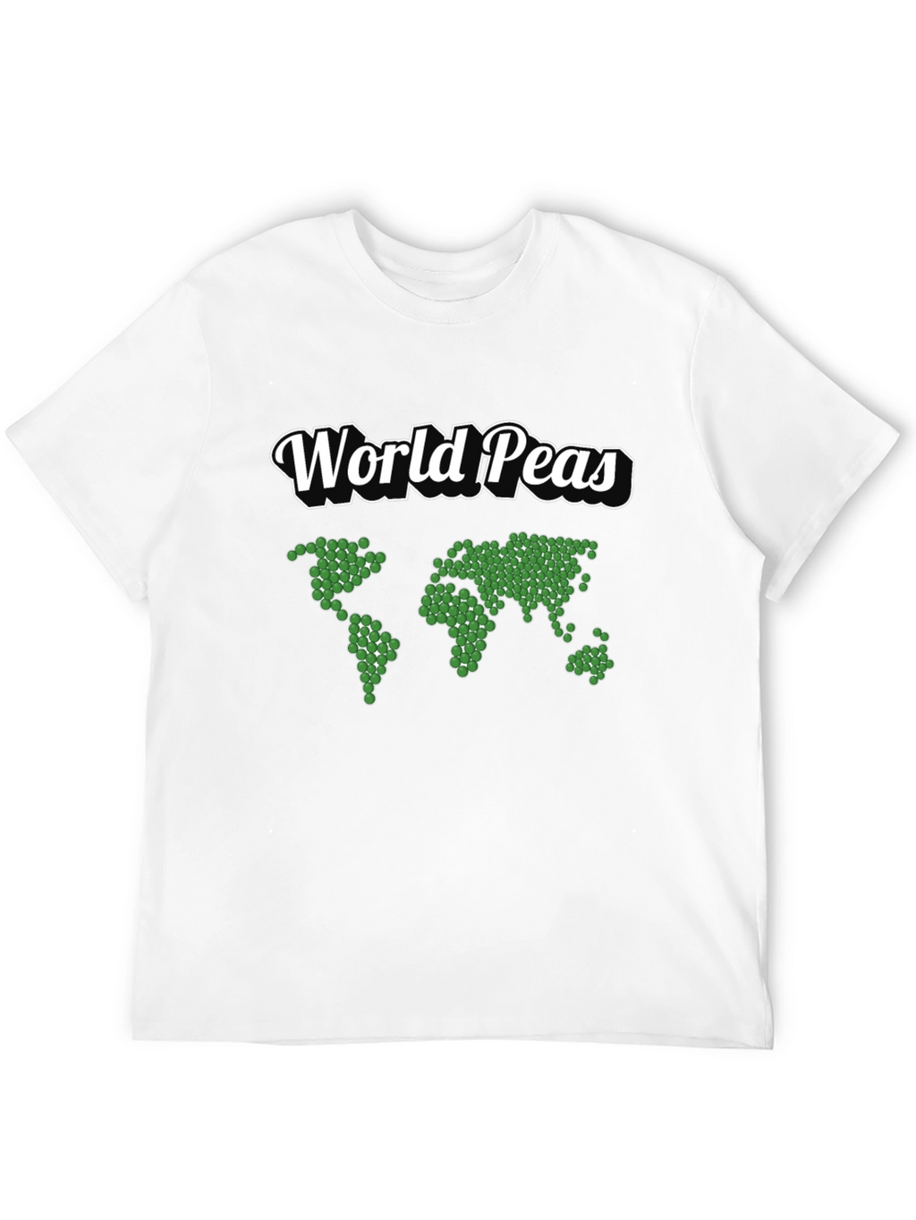 World Peas Graphic T-Shirt - Black Cotton Tee
