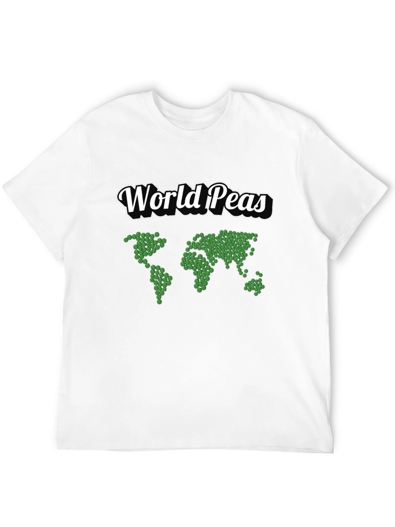 World Peas Graphic T-Shirt - Black Cotton Tee
