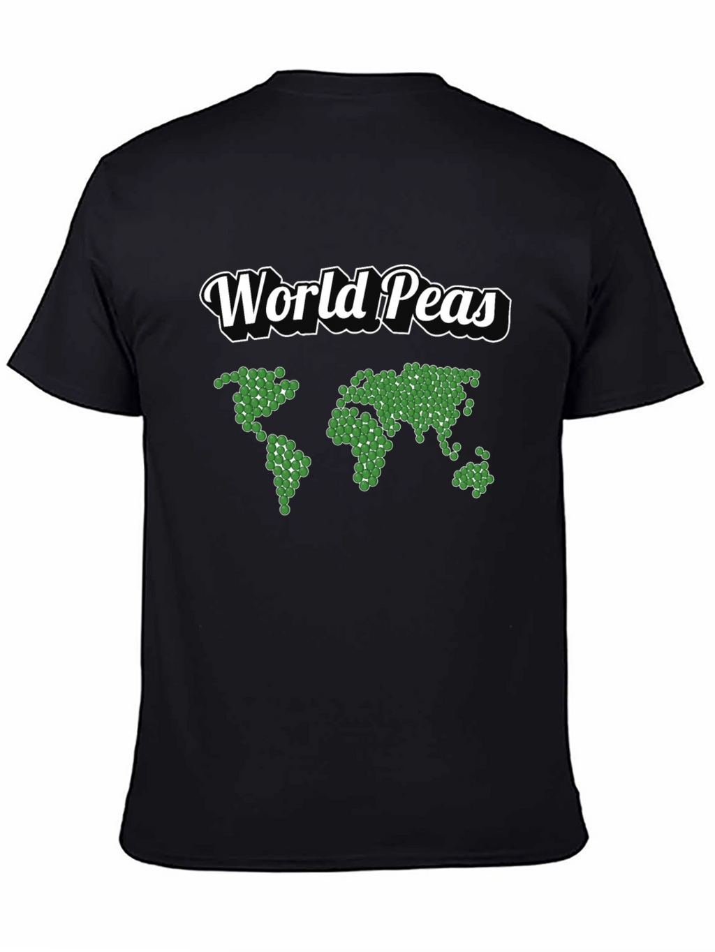 World Peas Graphic T-Shirt - Black Cotton Tee