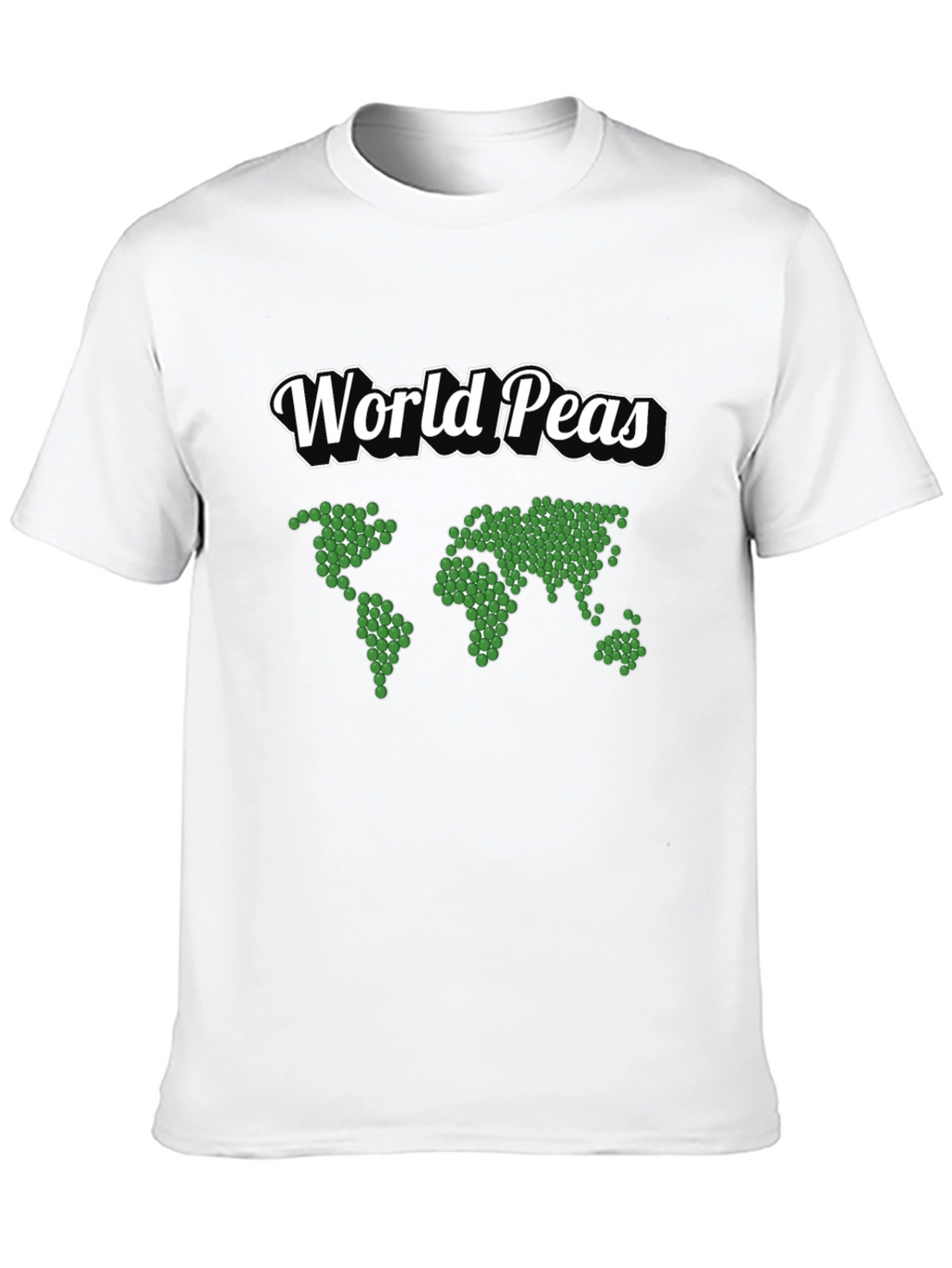 World Peas Graphic T-Shirt - Black Cotton Tee