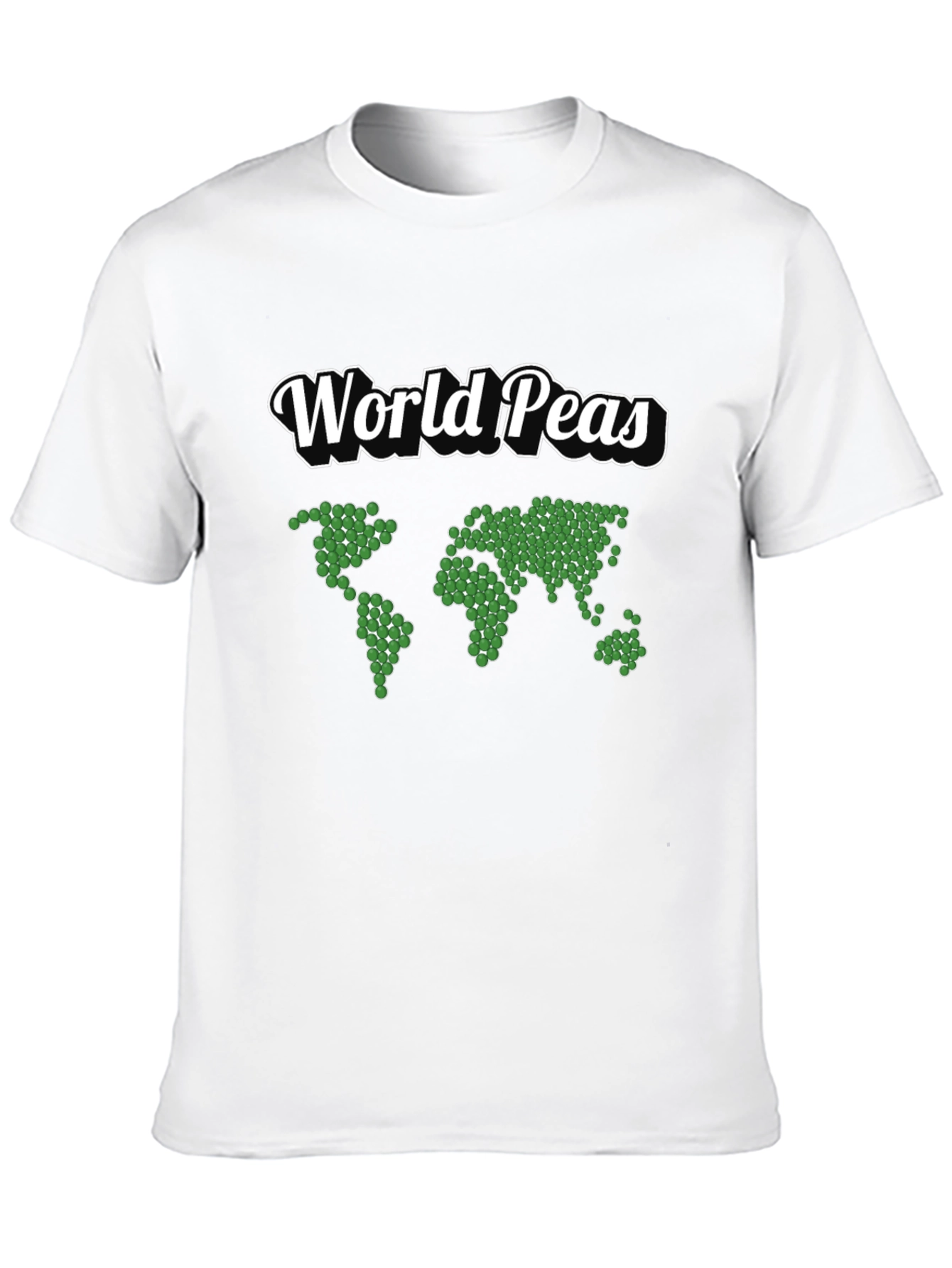 World Peas Graphic T-Shirt - Black Cotton Tee