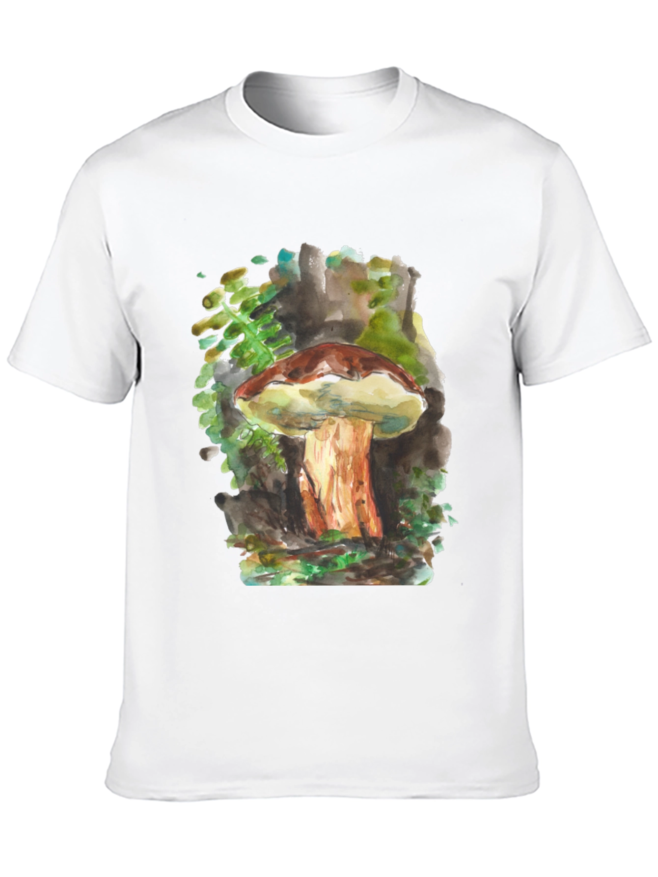 Mushroom Watercolor Graphic Tee - Unisex
