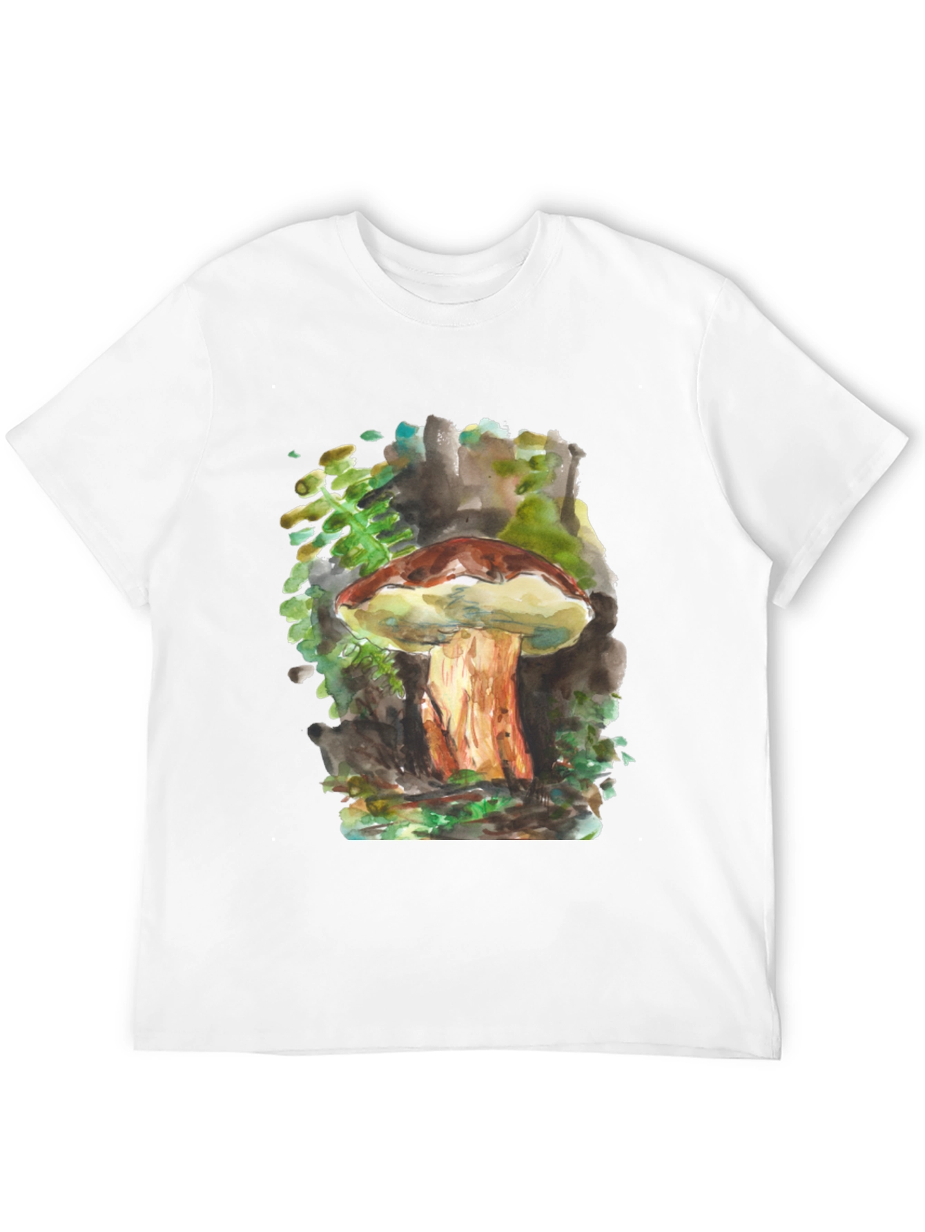 Mushroom Watercolor Graphic Tee - Unisex