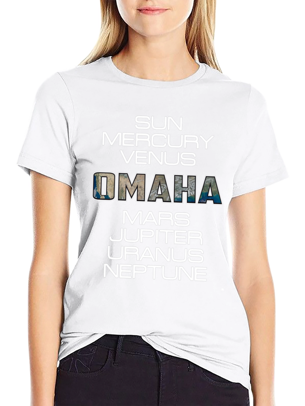 Omaha Planets T-Shirt - Unisex Space Tee