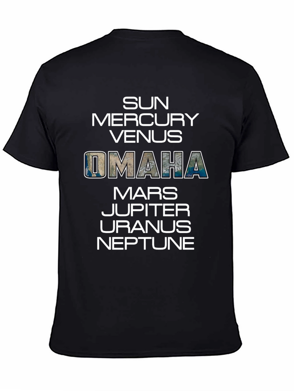 Omaha Planets T-Shirt - Unisex Space Tee