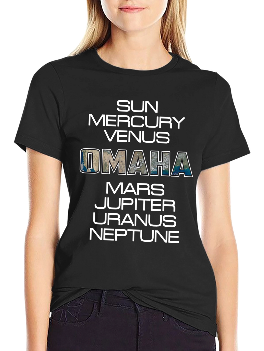 Omaha Planets T-Shirt - Unisex Space Tee