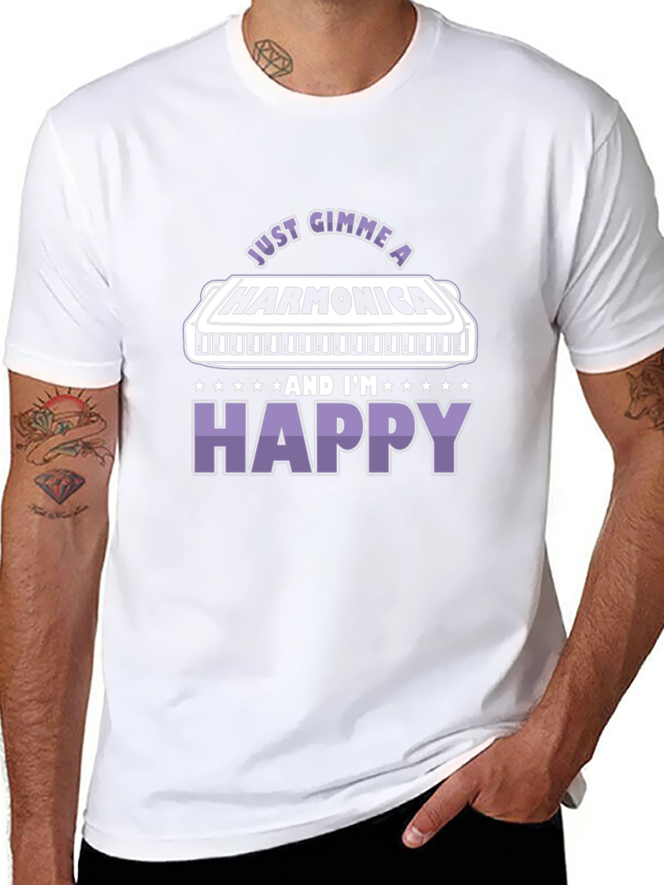 Harmonica Lover T-Shirt - Music Gift for Harmonica Players