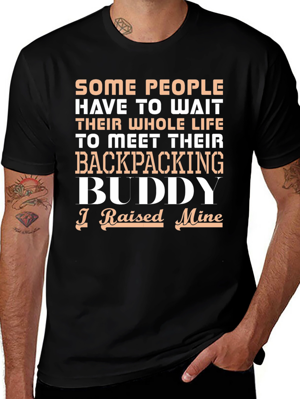Backpacking Buddy T-Shirt - Raised Mine