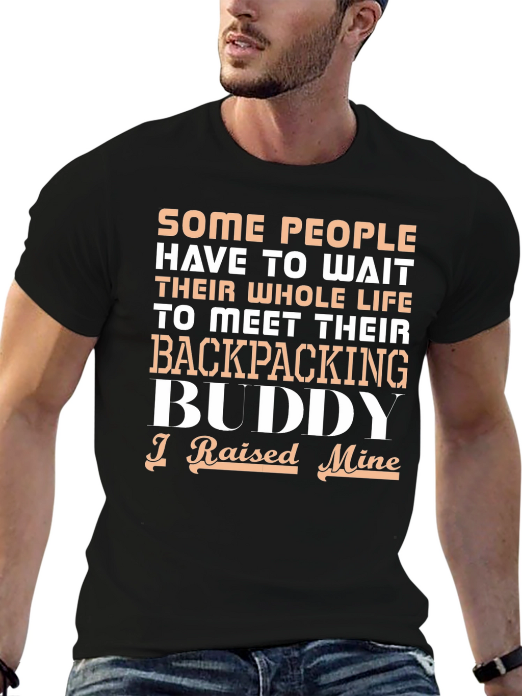 Backpacking Buddy T-Shirt - Raised Mine