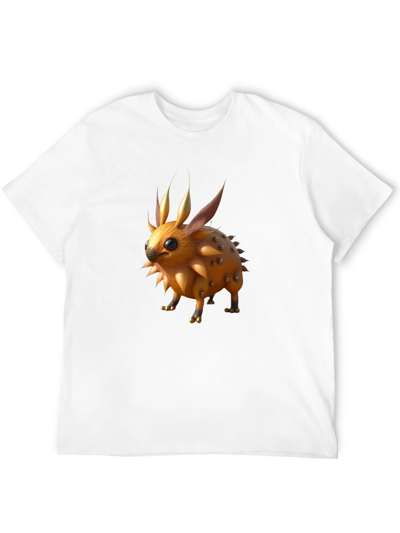 Spiky Creature Graphic Tee - Unisex Black T-Shirt