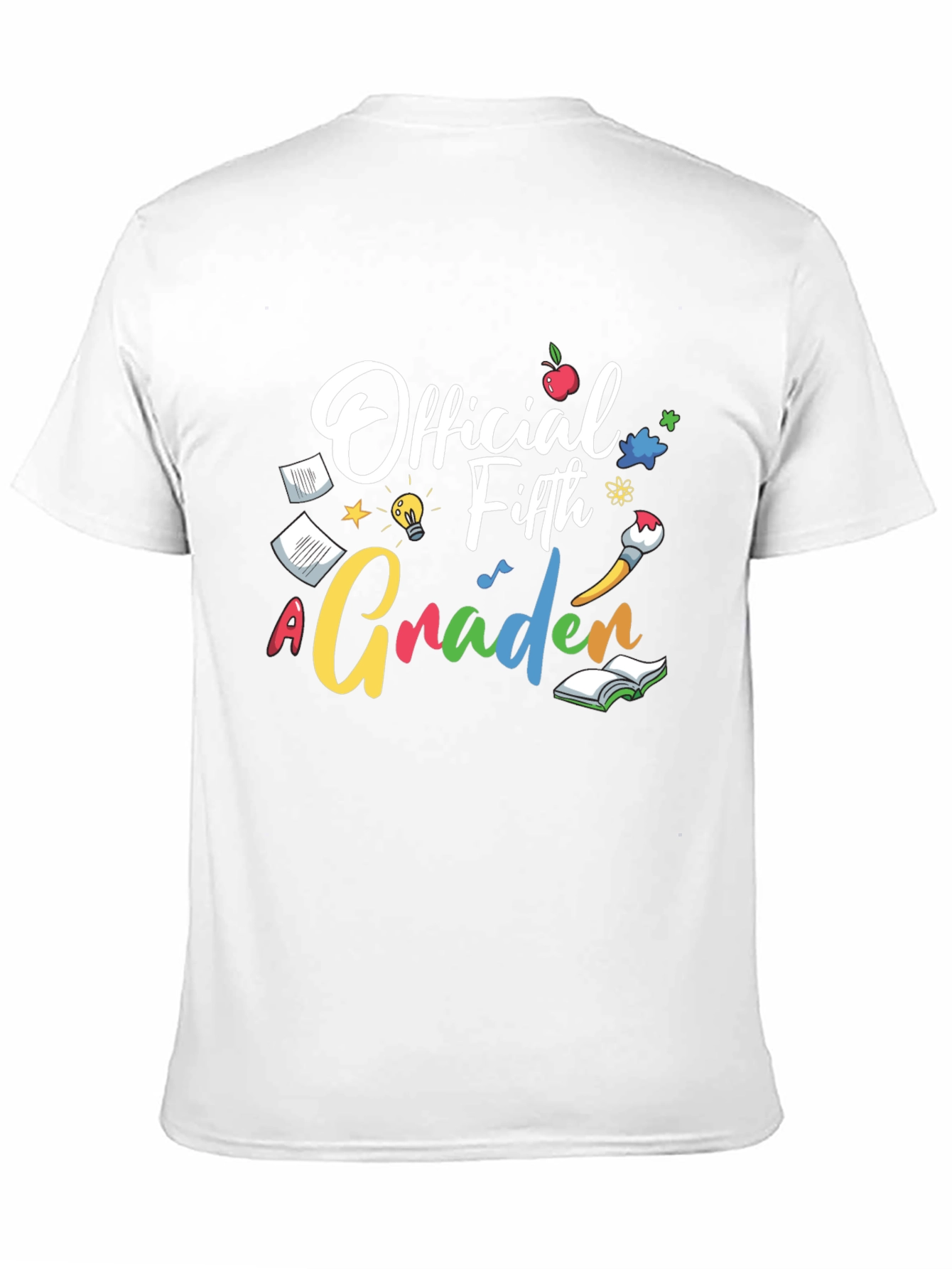 Official Fifth Grader Black Graphic Tee