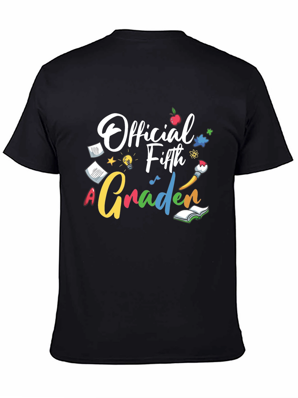 Official Fifth Grader Black Graphic Tee