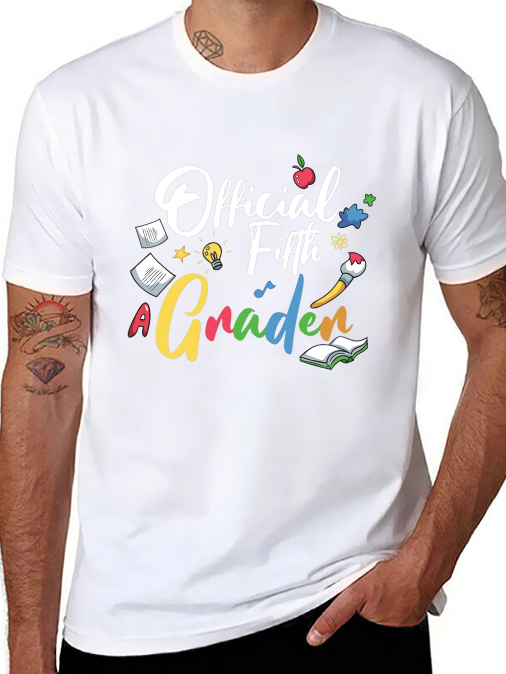 Official Fifth Grader Black Graphic Tee