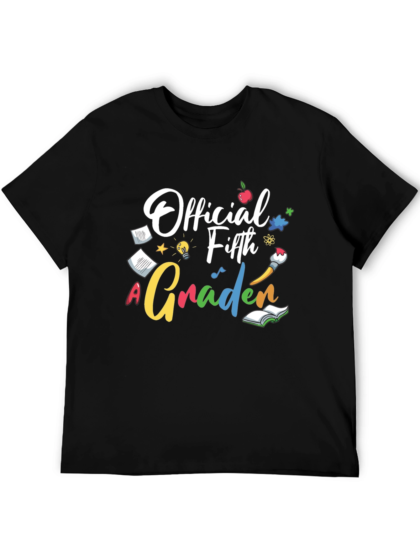Official Fifth Grader Black Graphic Tee